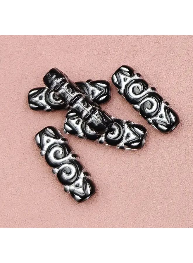 Red Copper On White Square Beads For Jewelry Making Keychains DIY Crafts - Image 2